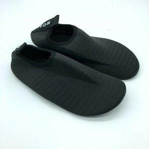 Bopika Womens Water Shoes Slip On Fabric Striped Black 38/39 US 5/5.5